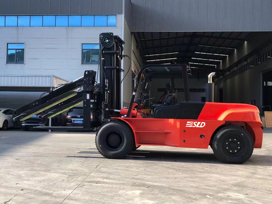FD120 sollevamento mastro 3000 mm 12000 kg carrello elevatore pesante per il volante anteriore o posteriore