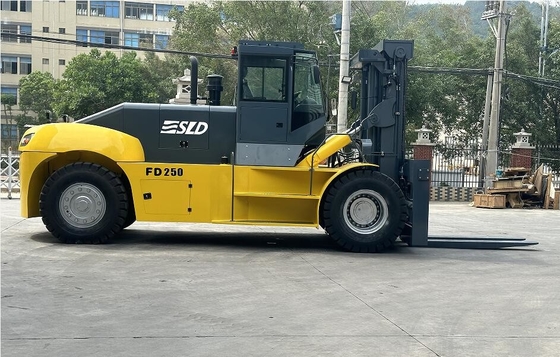 FD250 resistente 25t camion a forchetta pesante carrello elevatore con oggetti pesanti 1-2 anni
