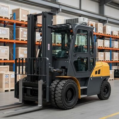 Full Closed Cabin With AC Heavy Duty Forklift Customized OEM Powerful Lifting Capacity for Heavy Industrial Applications