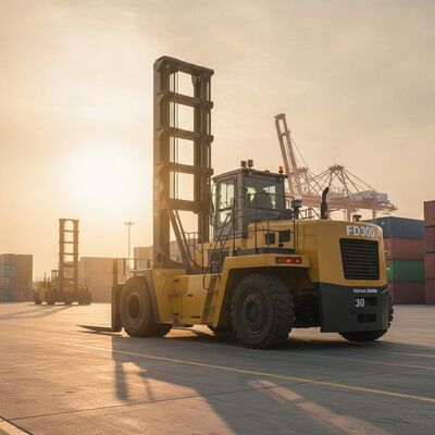 FD300 30 tonnellate di gasolio carrello elevatore a forchetta Yuchai Motore 5.5g Mast Container Handling