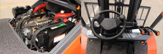 albero Triplex 5k 2.5t 2,5 Ton Rough Terrain Forklift di 4500mm