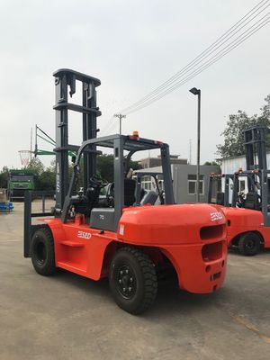 Carrello elevatore a forcale diesel di Isuzu Engine Mast Lifting Height 6000mm