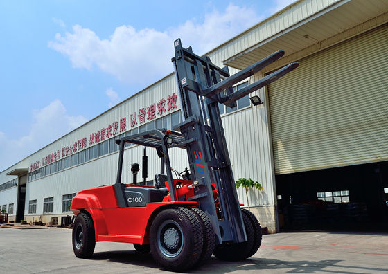 carrello elevatore a forcale diesel 10t di maneggio del materiale FD100 di 3000mm