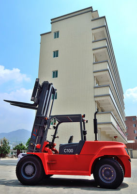 carrello elevatore a forcale diesel 10t di maneggio del materiale FD100 di 3000mm