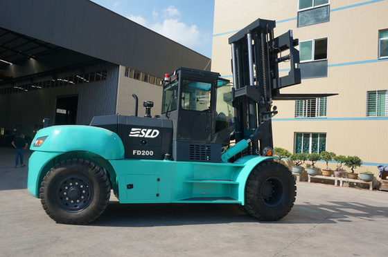 20 carrello elevatore dell'ascensore di Ton Box Type Mast Heavy di tonnellata 25 per l'iarda logistica